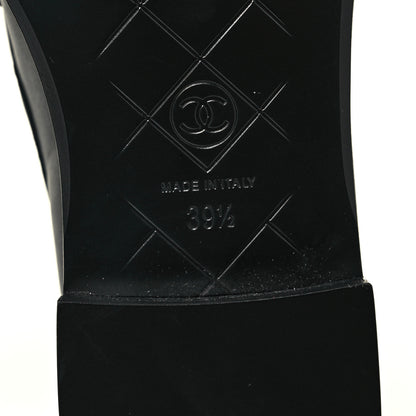 Chanel Lambskin Quilted CC Turnlock Loafers 39.5 Black 6 of 9