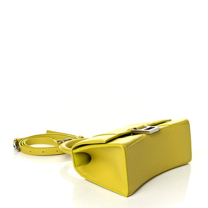 Balenciaga Grained Calfskin Hourglass Top Handle Bag XS Lime 3 of 7