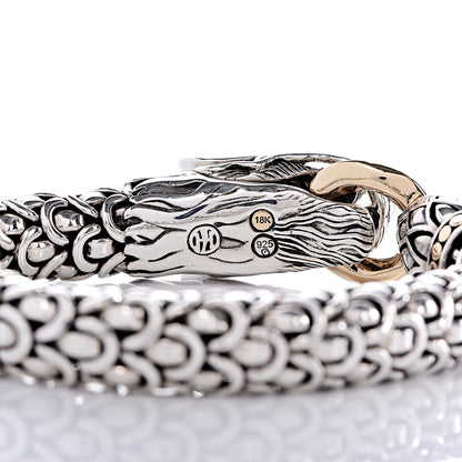 John Hardy Sterling Silver 18K Yellow Gold 10mm Naga Station Bracelet 4 of 4