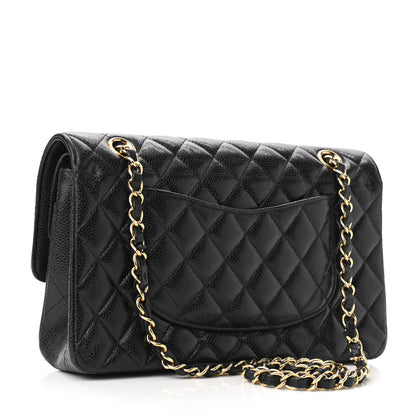Chanel Caviar Quilted Medium Double Flap Black 3 of 13