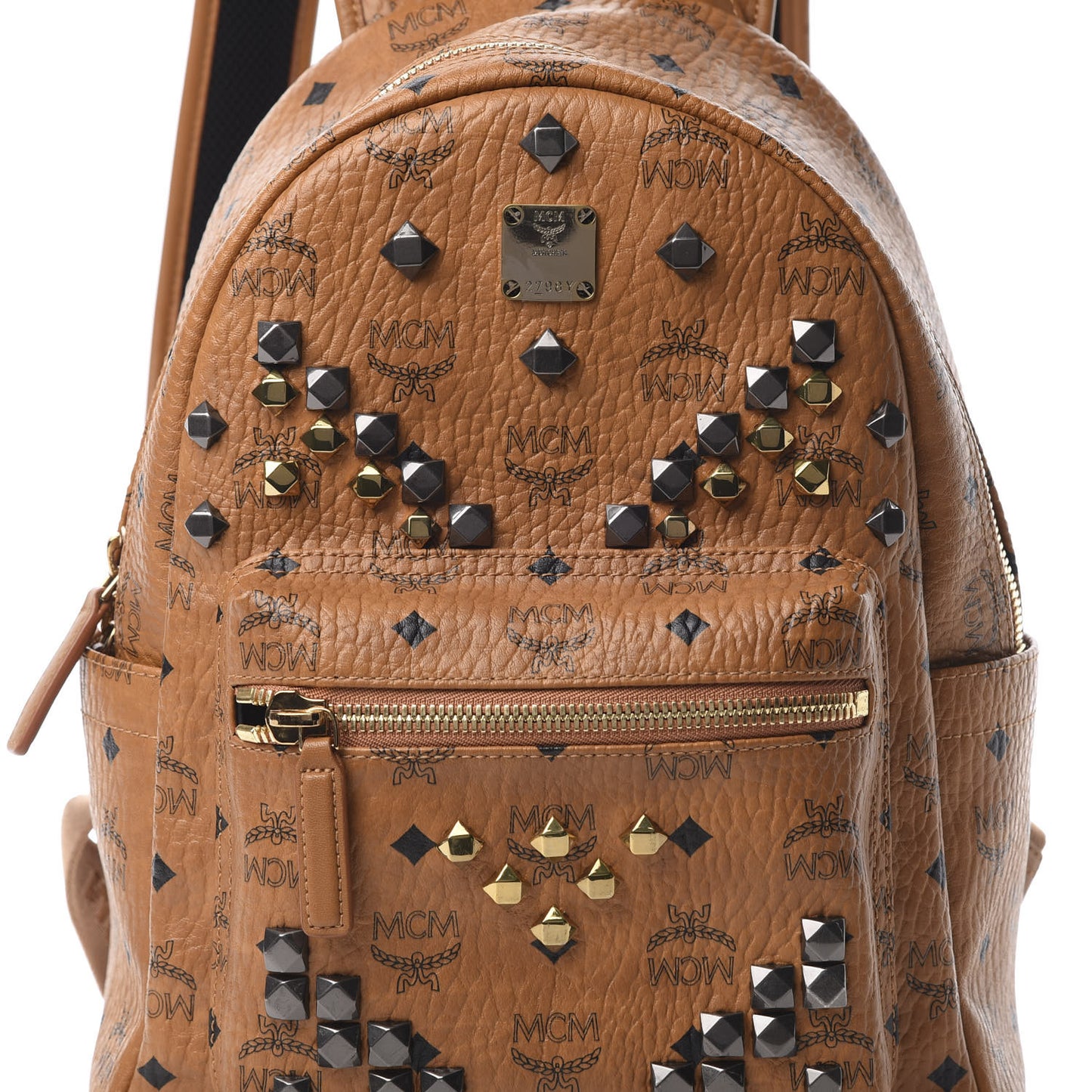 Visetos Studded Small Stark M Backpack Cognac