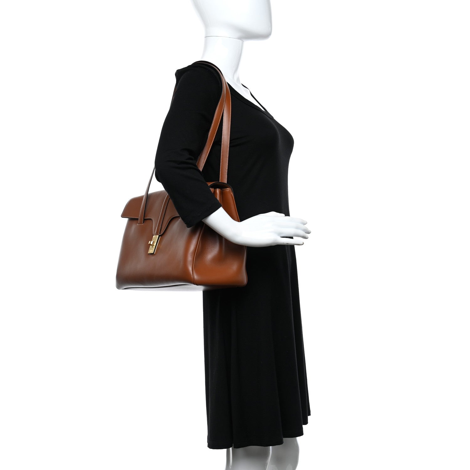 Celine Calfskin Medium Soft 16 Bag Tan 2 of 8