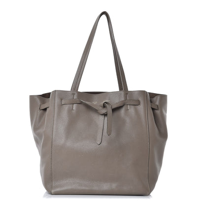 Celine Soft Grained Calfskin Small Belt Cabas Phantom Taupe 1 of 18