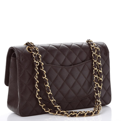 Chanel Caviar Quilted Medium Double Flap Brown 2 of 8