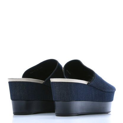 Louis Vuitton Canvas Wedge Mules 40 3 of 8