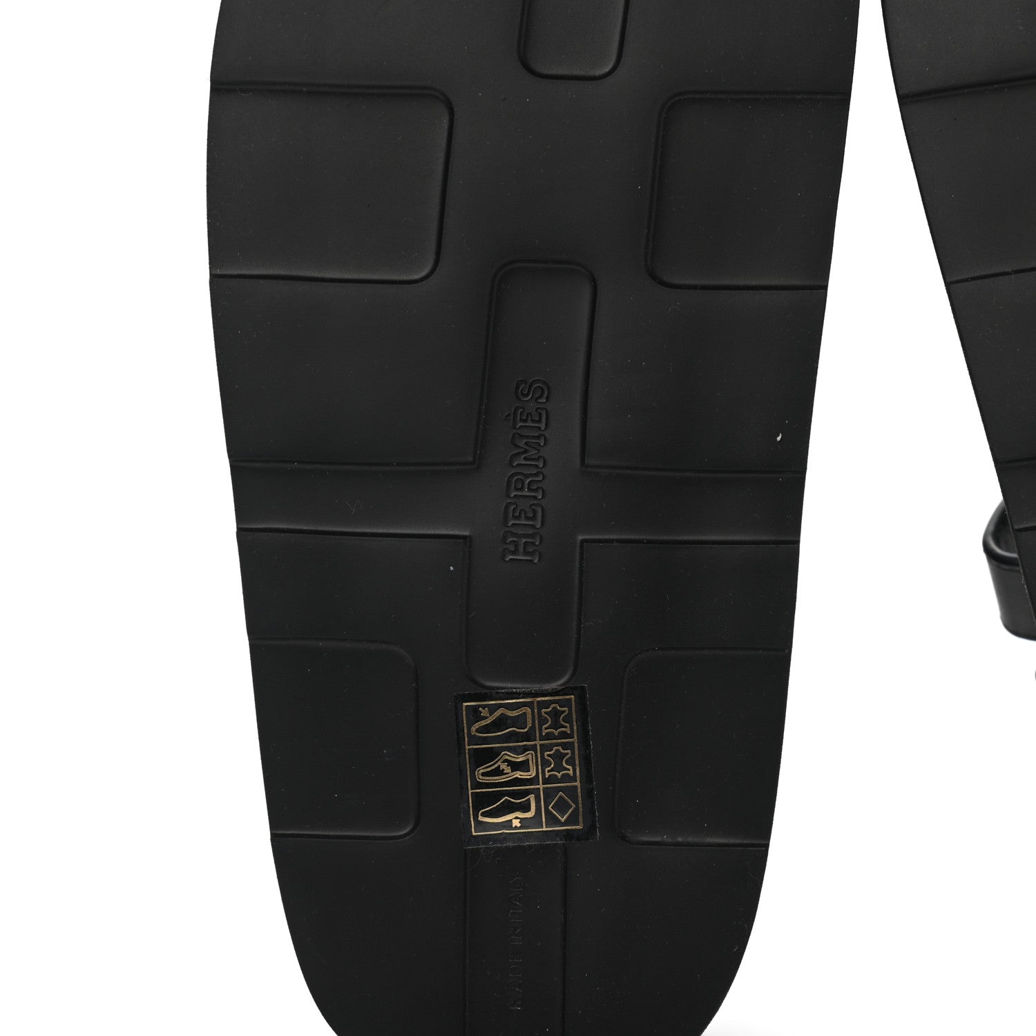 Hermes Calfskin Womens Enid Sandals 35 Black 6 of 12