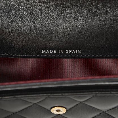 Chanel Lambskin Quilted Flap Card Holder Black 6 of 9