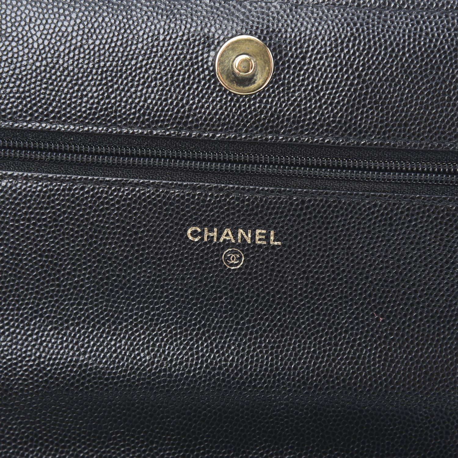 Chanel Caviar Quilted Boy Wallet On Chain WOC Black 6 of 15