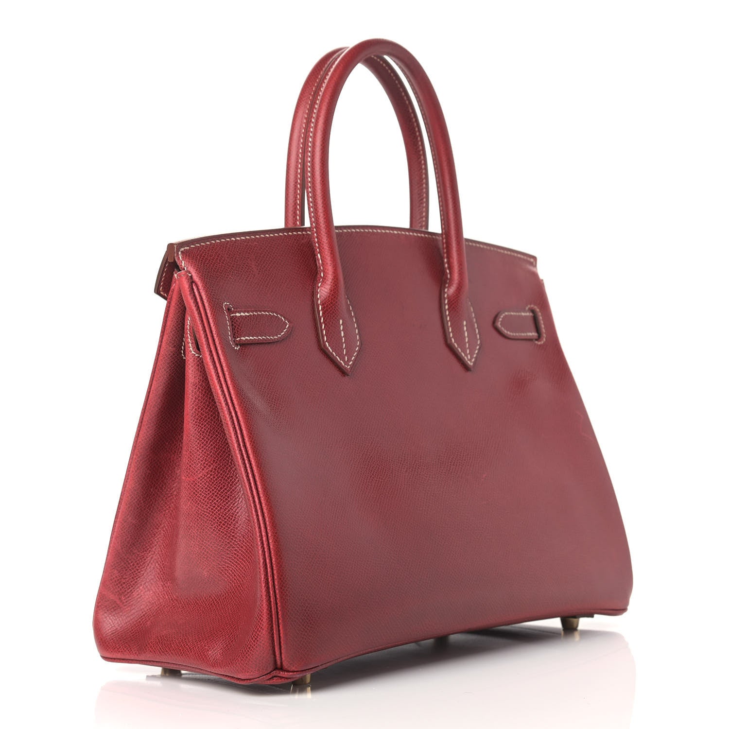 Hermes Veau Lisse Birkin 30 Rouge H 3 of 28