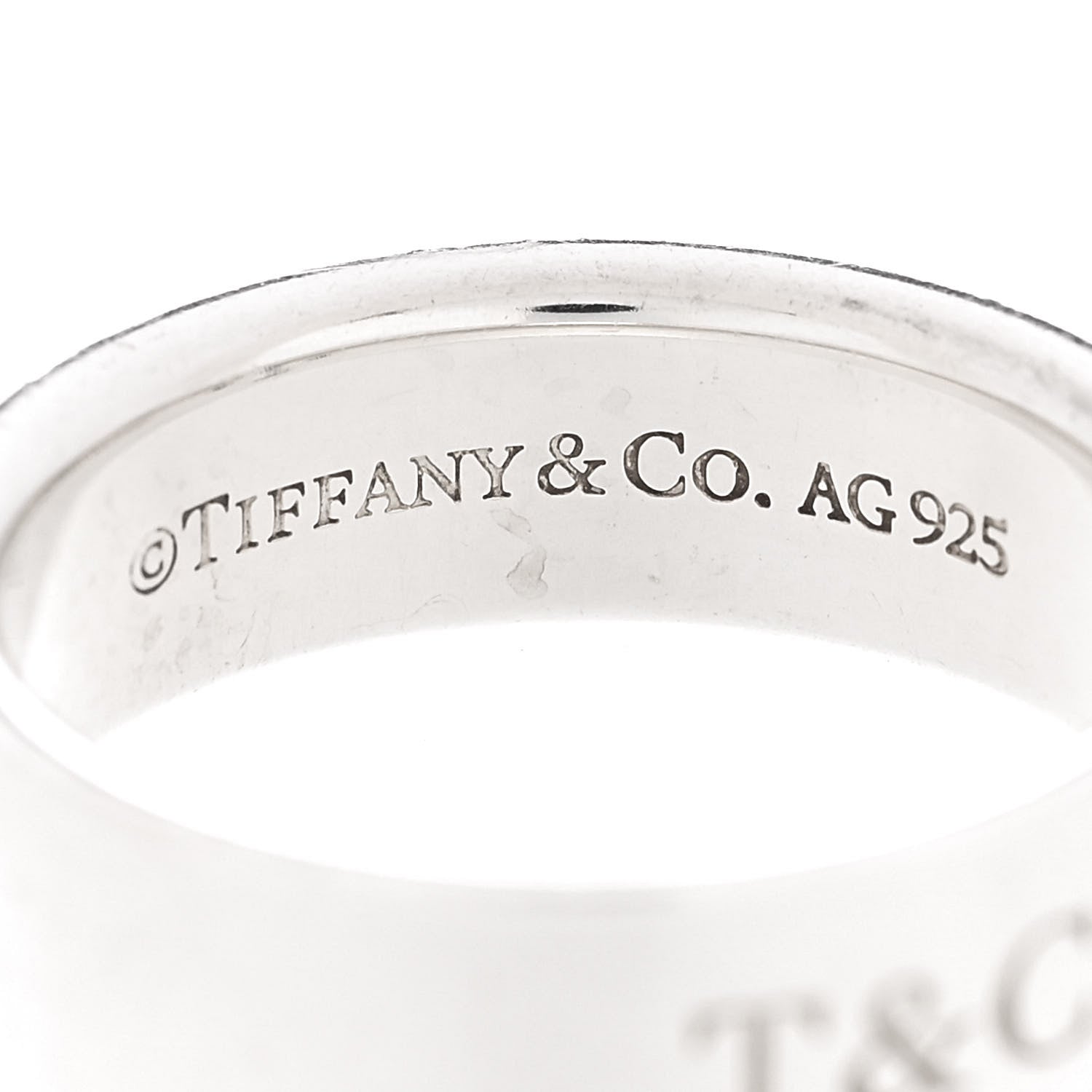 Tiffany Sterling Silver Diamond Locks Ring 51 5.75 4 of 4