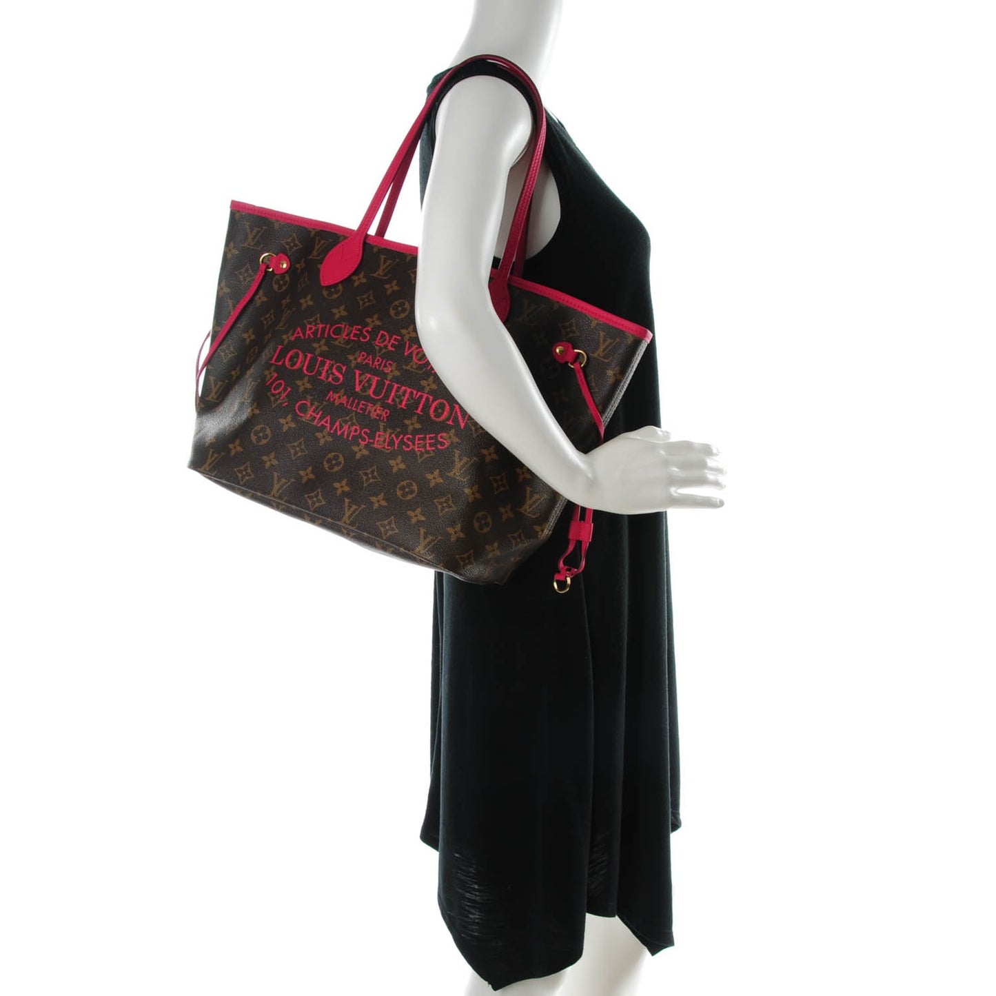 Monogram Articles de Voyage Ikat Neverfull MM Rose Indien
