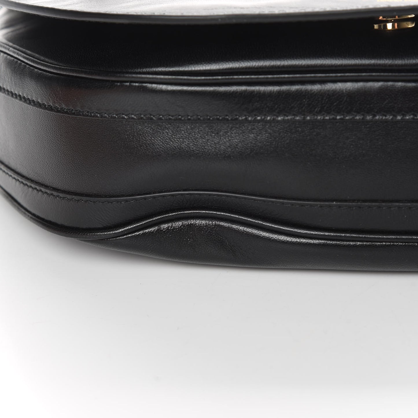 Lambskin Medium Olympia Chain Shoulder Bag Black