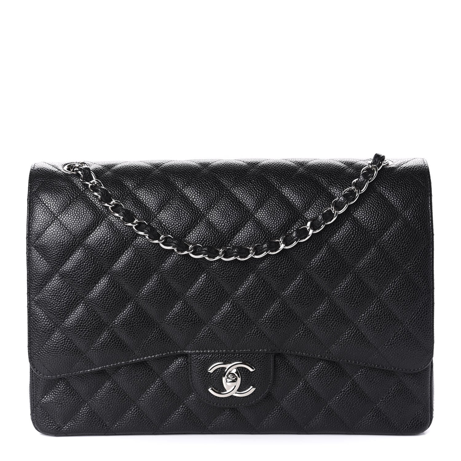 Chanel Caviar Quilted Maxi Double Flap Black 1 of 12