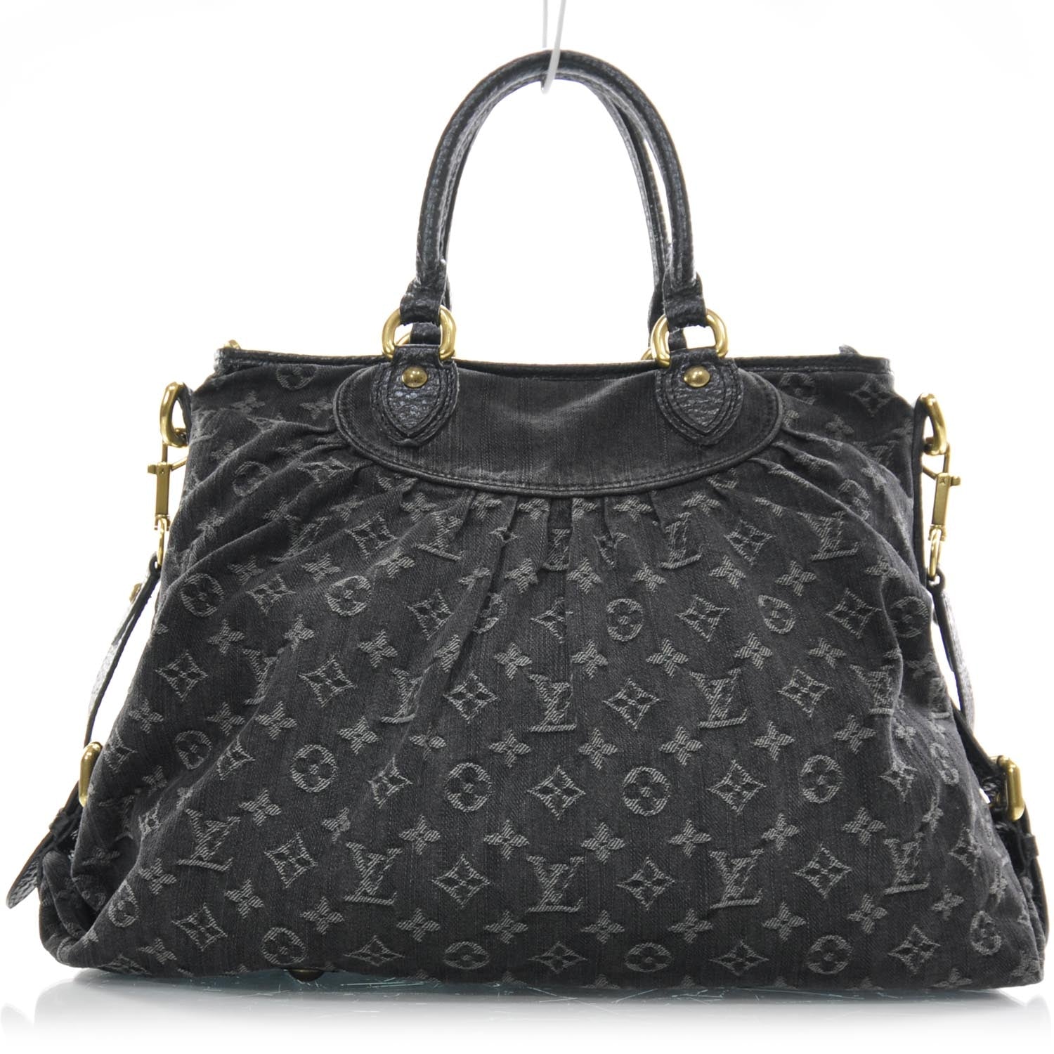Louis Vuitton Denim Neo Cabby MM Black 1 of 8