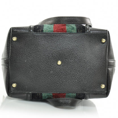 Gucci Velvet Horsebit Embossed Treasure Boston Black 5 of 11