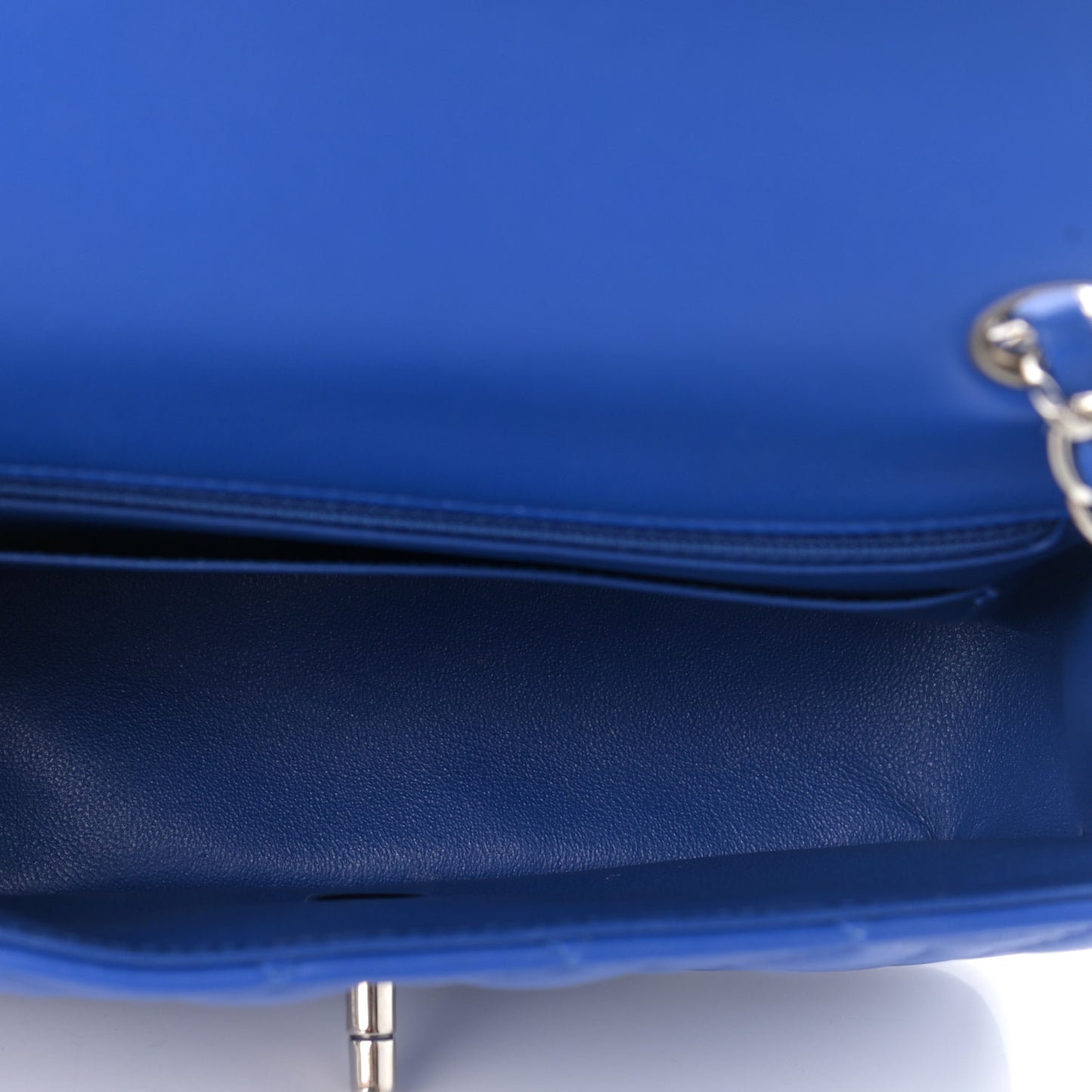 Lambskin Quilted Mini Rectangular Flap Royal Blue