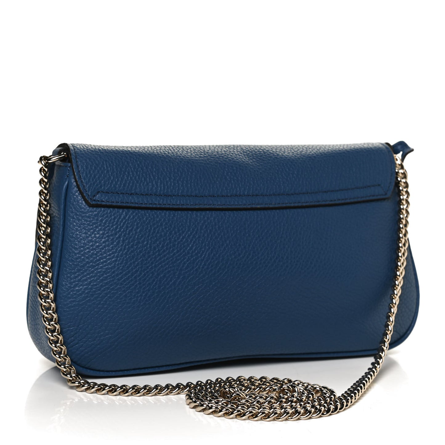 Pebbled Calfskin Medium Soho Flap Crossbody Caspian