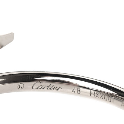 Cartier 18K White Gold Small Juste Un Clou Ring 48 4.5 4 of 5