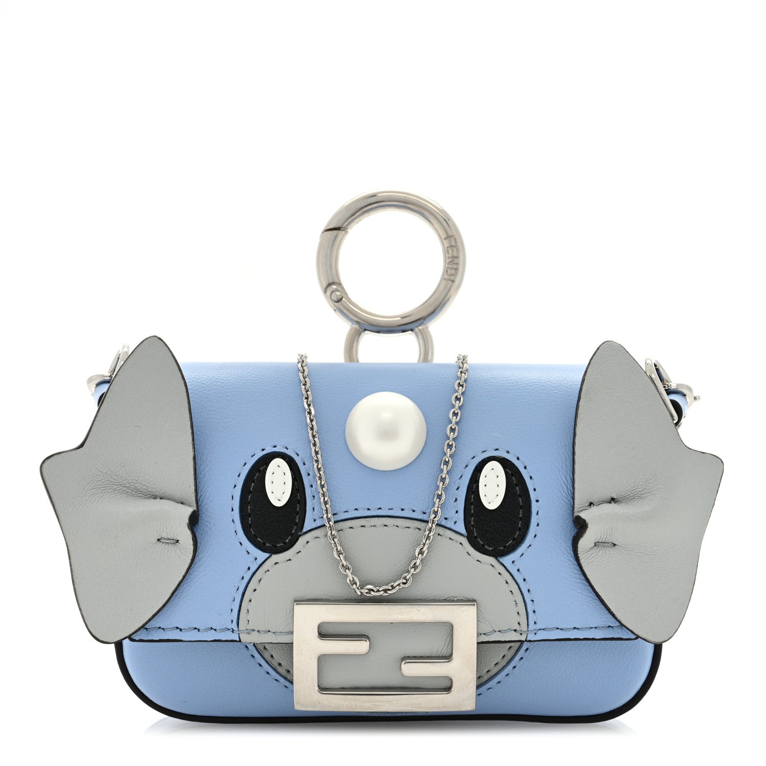 Fendi X FRGMT X POKEMON Nappa Pokemon Inlay Nano Maxi Buckle Baguette Charm Placid Blue Multicolor 1 of 8