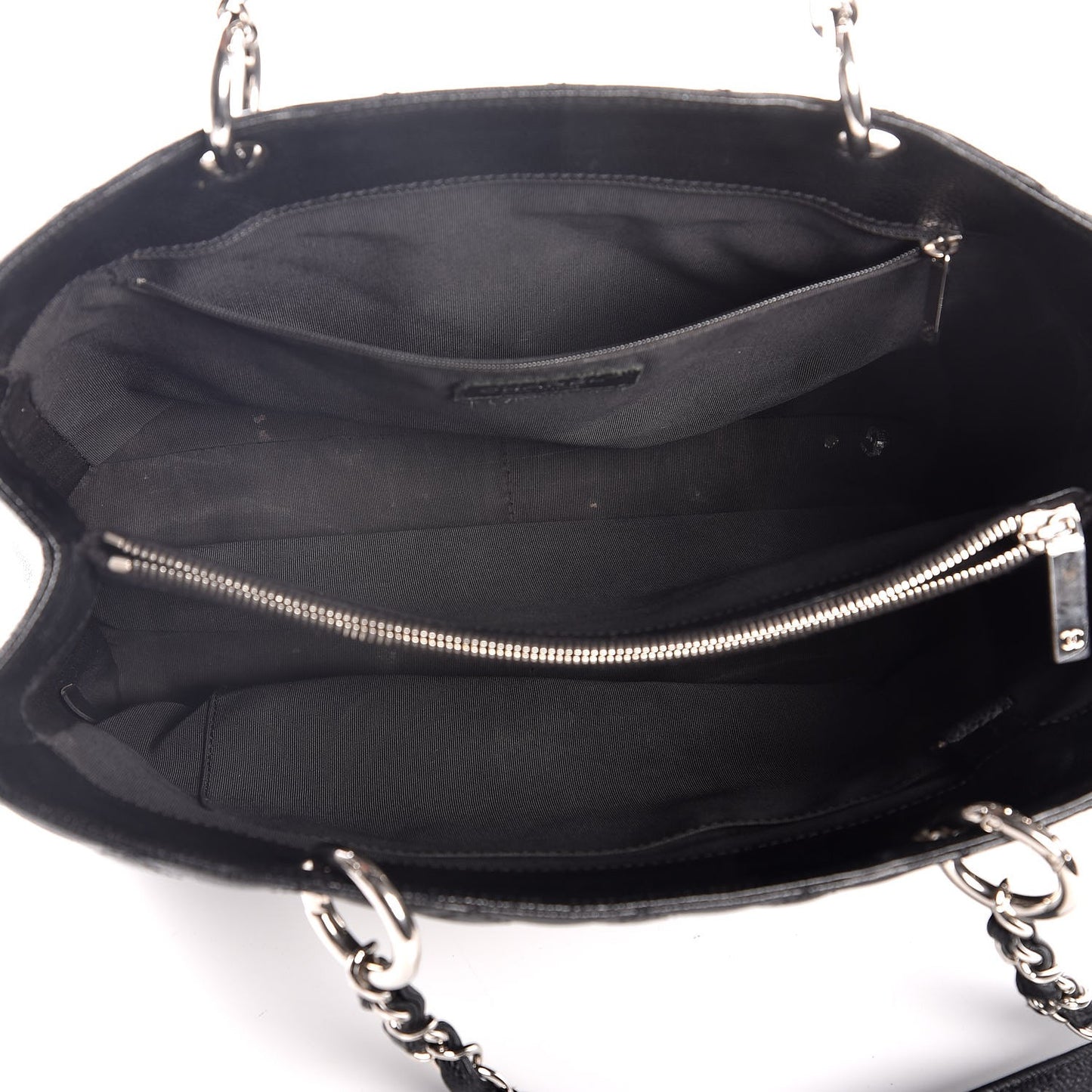 Caviar Quilted Grand Shopping Tote GST Black