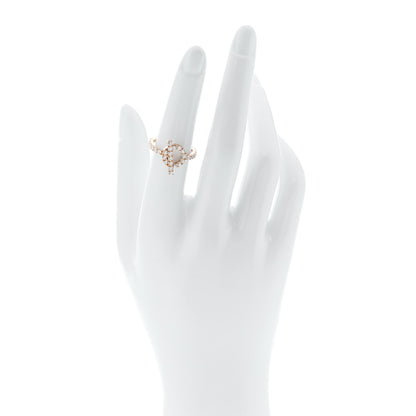 Hermes 18K Rose Gold Diamond Finesse Ring 52 6 2 of 7