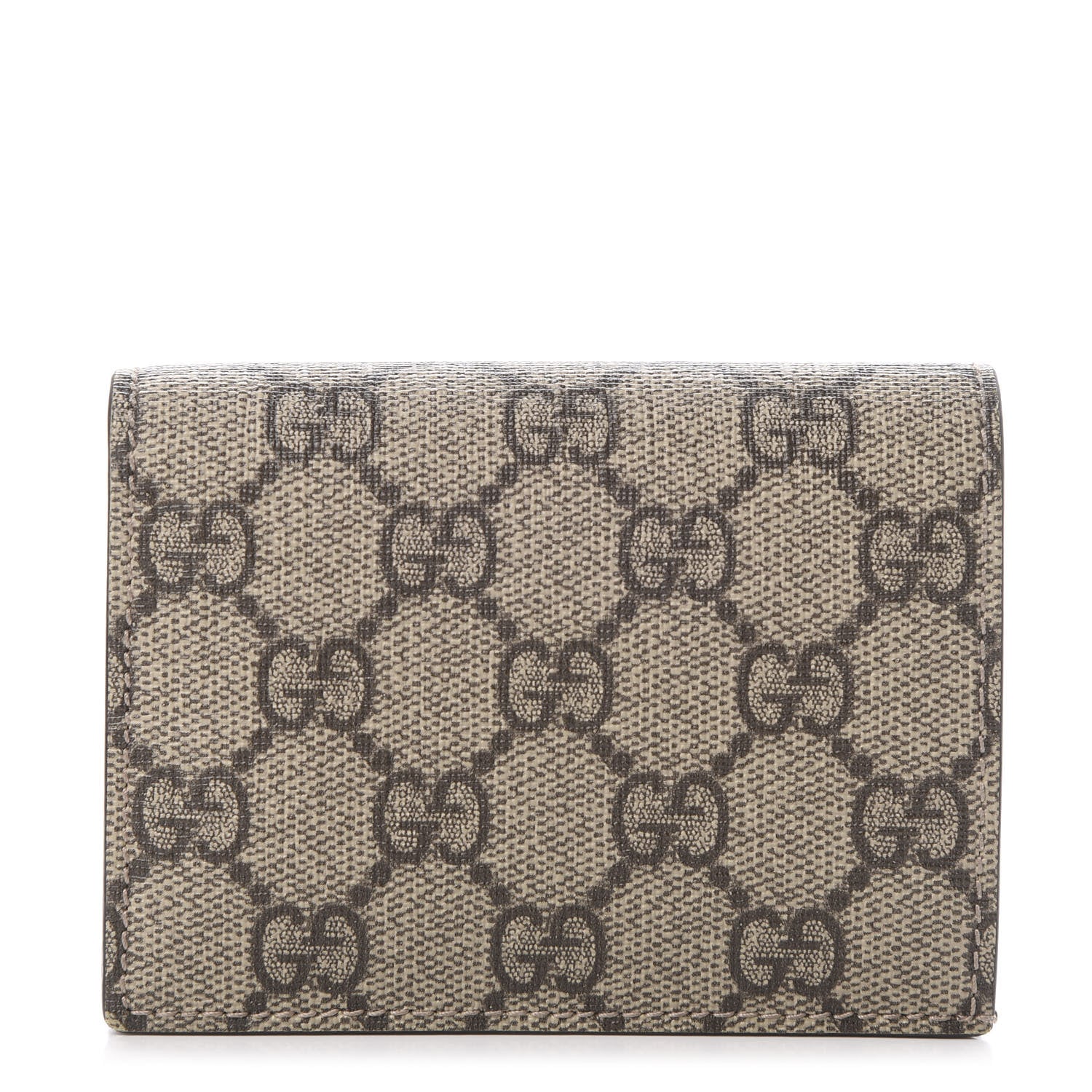 Gucci GG Supreme Monogram Card Case Beige 1 of 8