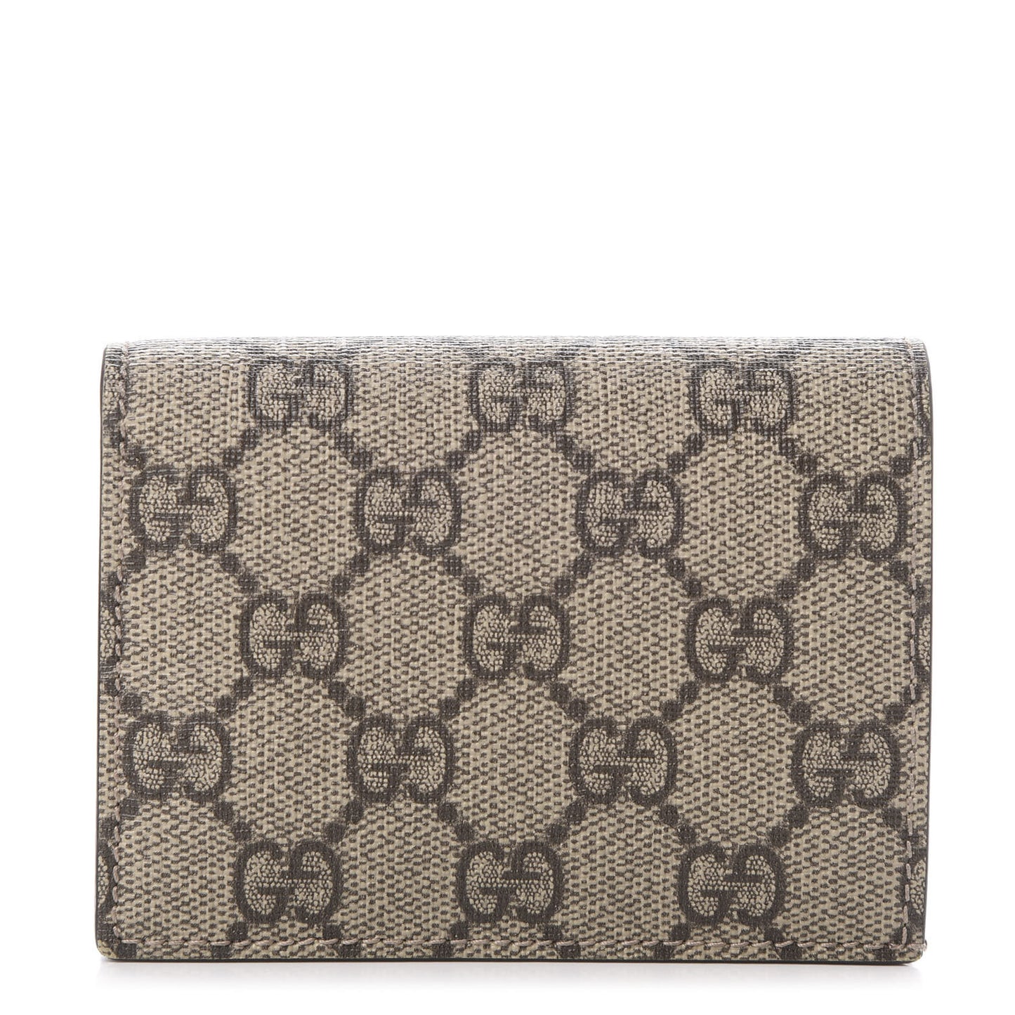 GG Supreme Monogram Card Case Beige