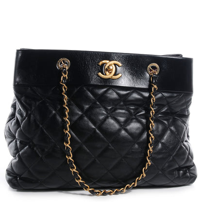 Chanel Calfskin Soft Elegance Large Tote Black 1 of 8