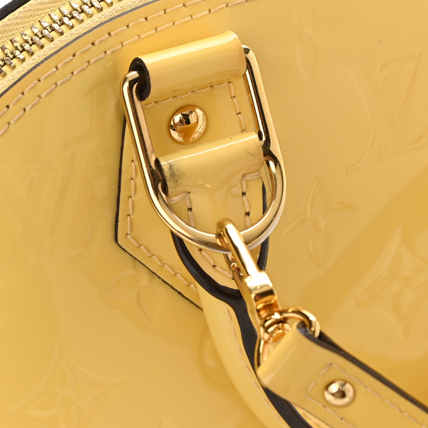 Louis Vuitton Vernis Alma BB Citrine 10 of 10