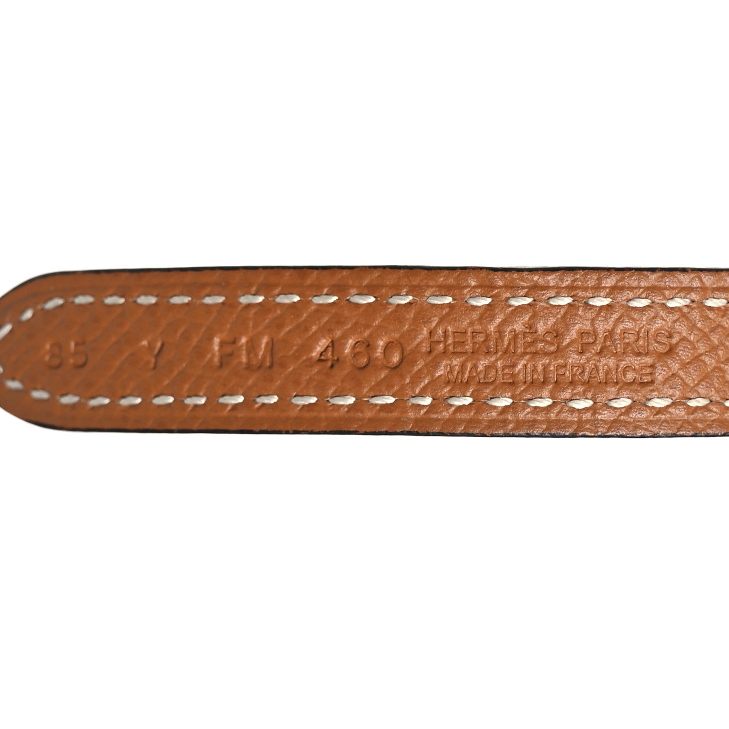 Hermes Swift Epsom 13mm Focus Belt 85 34 Black Gold 5 of 8