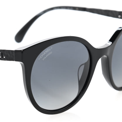 Chanel Acetate Metal Polarized Pantos Sunglasses 5440-A Black 5 of 8