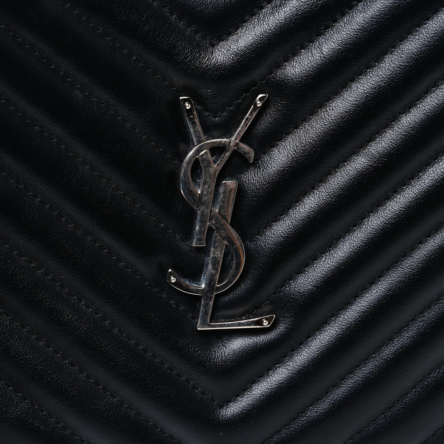 Calfskin Matelasse Monogram Lou Camera Bag Black