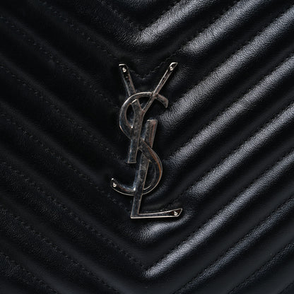 Saint Laurent Calfskin Matelasse Monogram Lou Camera Bag Black 11 of 11