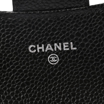 Chanel Caviar Quilted Flap Card Holder Wallet Black 5 of 7