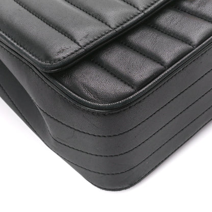 Saint Laurent Lambskin Matelasse Monogram Large Vicky Chain Bag Black 10 of 11