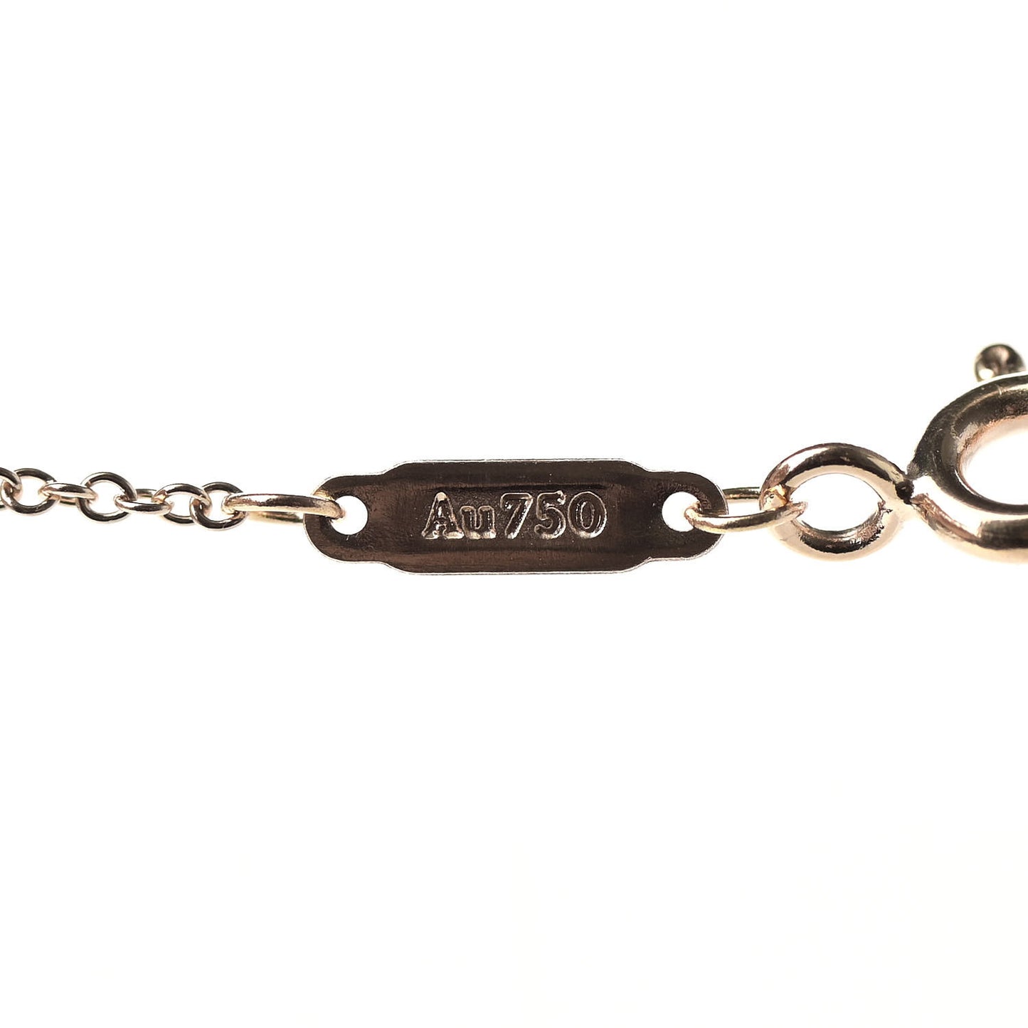 18K Rose Gold Small T Smile Pendant Necklace