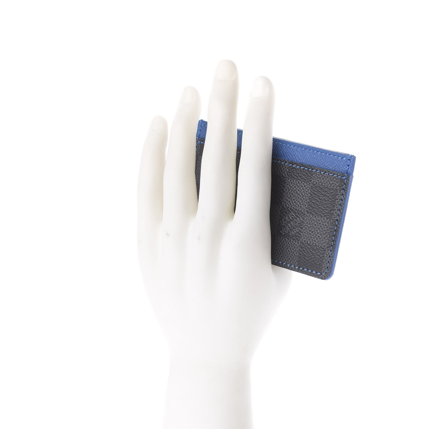 Damier Graphite Card Holder Blue