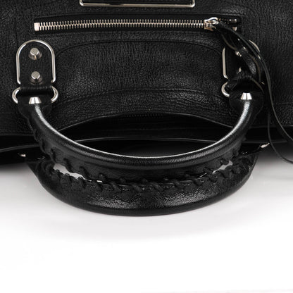 Balenciaga Chevre Silver Metallic Edge Hardware City Black 4 of 8