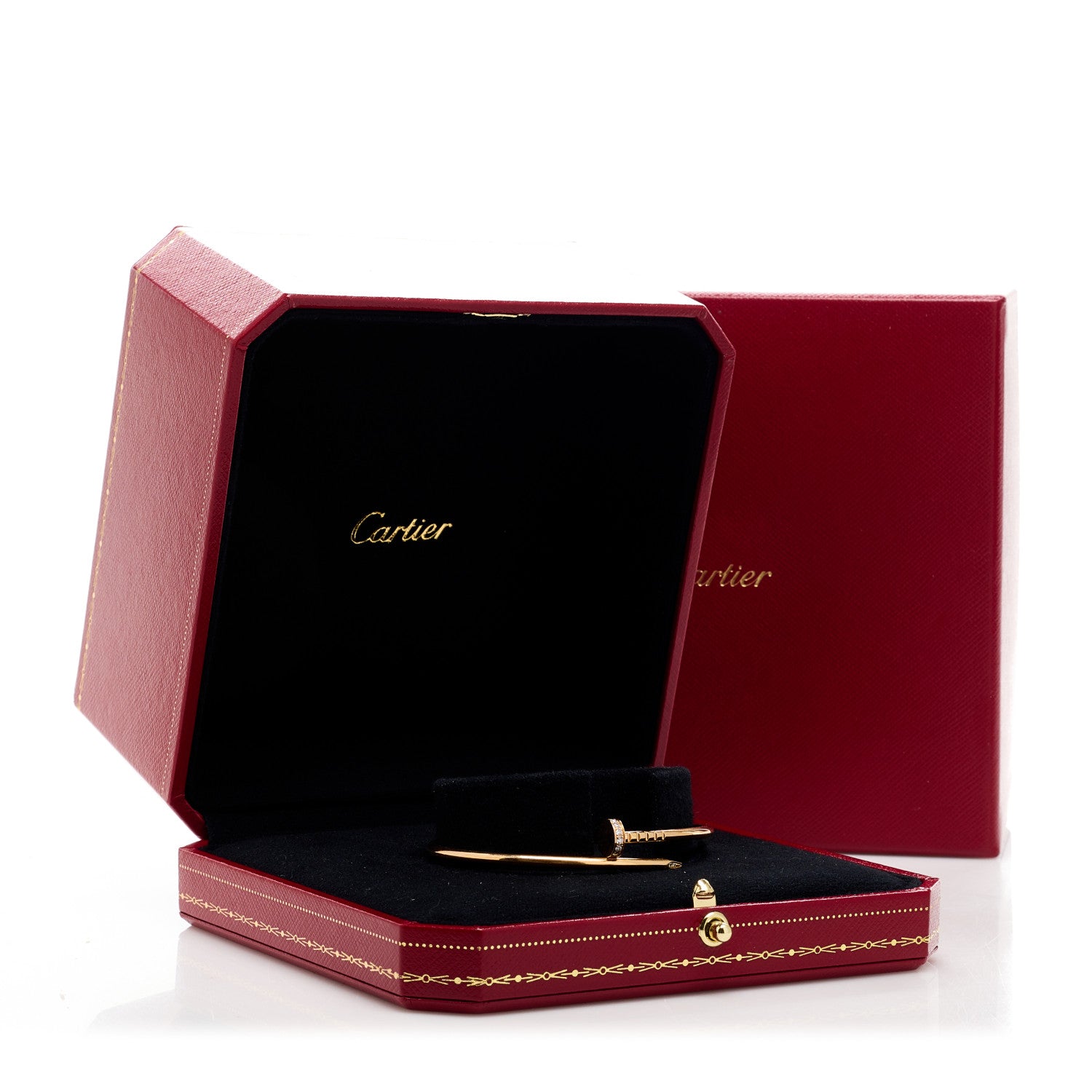 Cartier 18K Pink Gold Diamond Small Juste Un Clou Bracelet 16 5 of 5