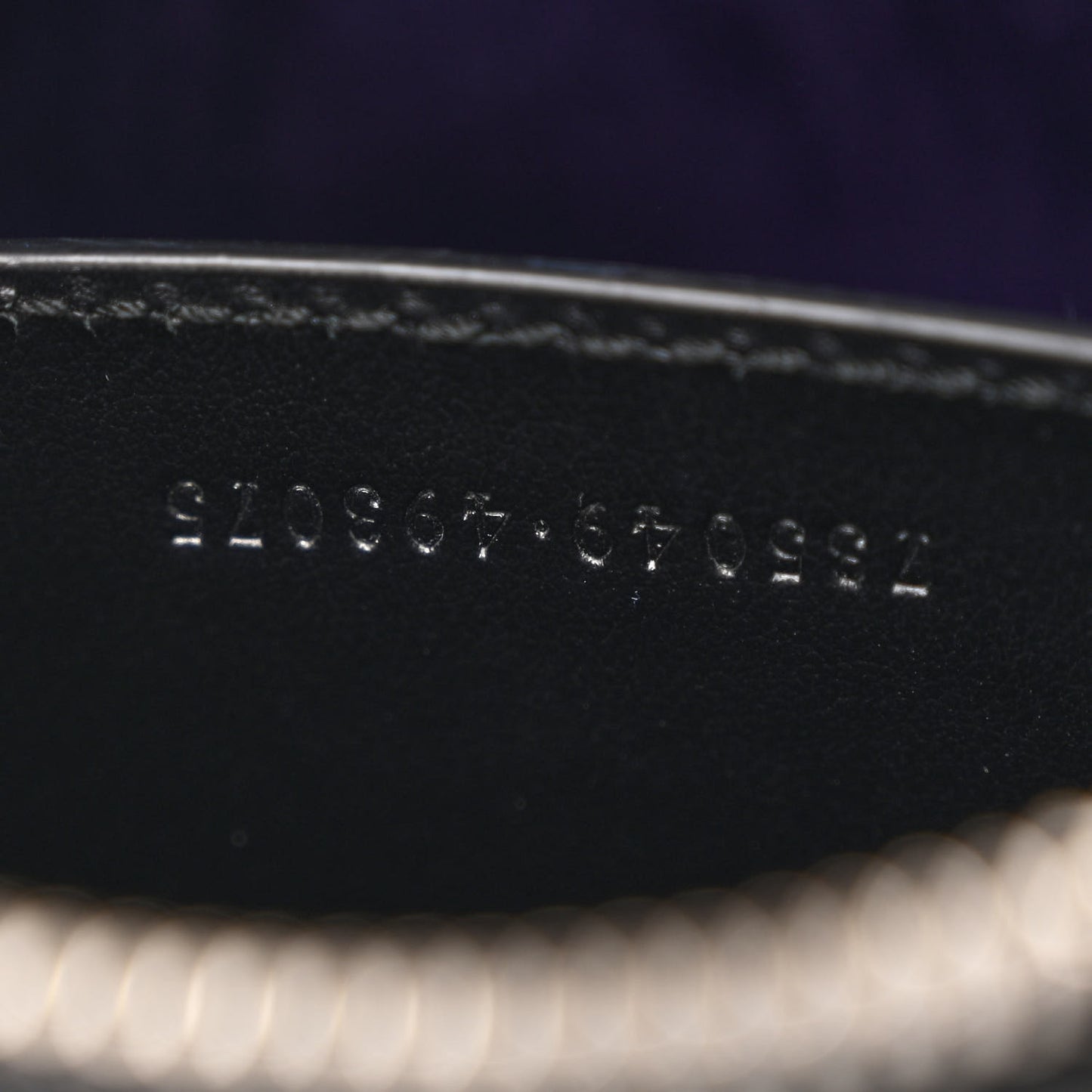 Nylon Calfskin Enamel GG Matelasse Chain Handbag Black