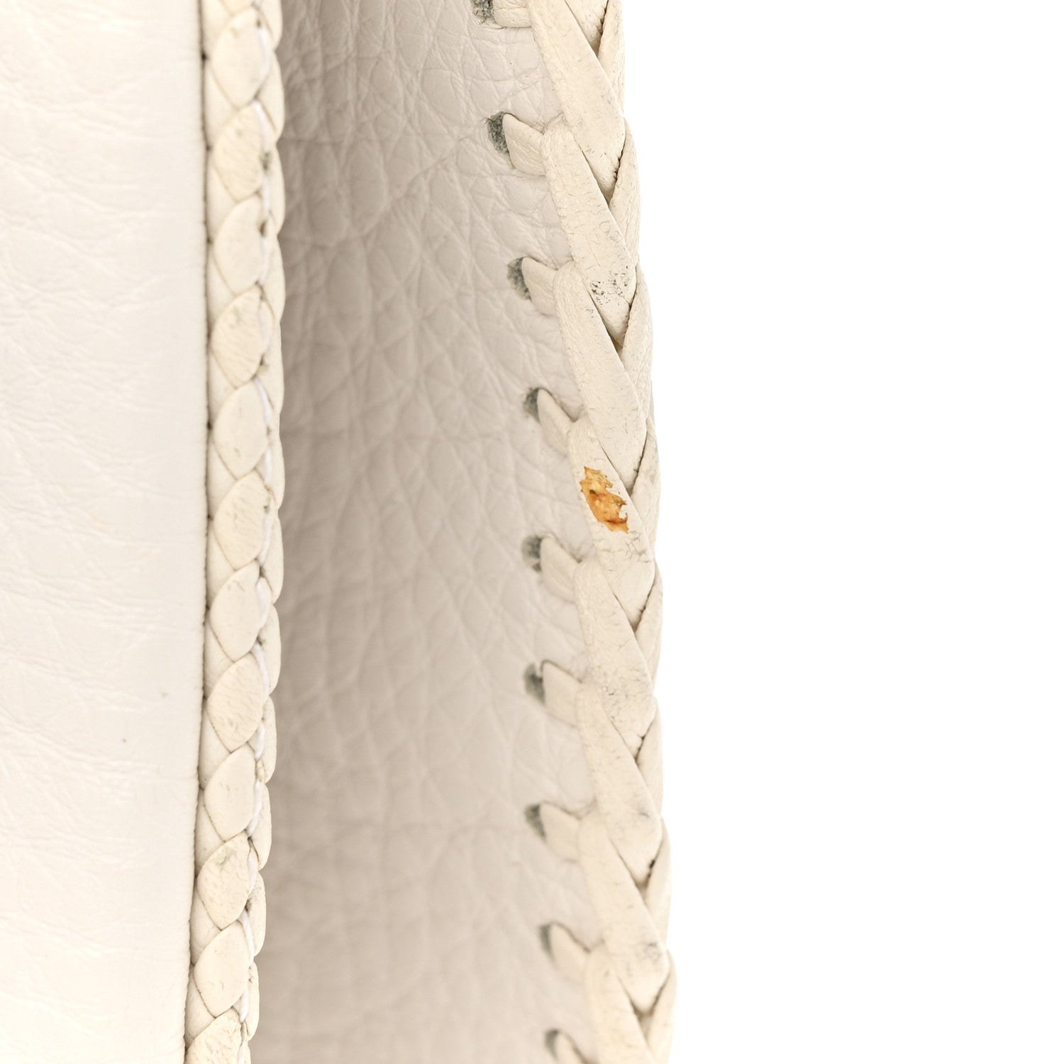 Christian Dior Calfskin Braided Gaucho Double Saddle Bag White 19 of 21