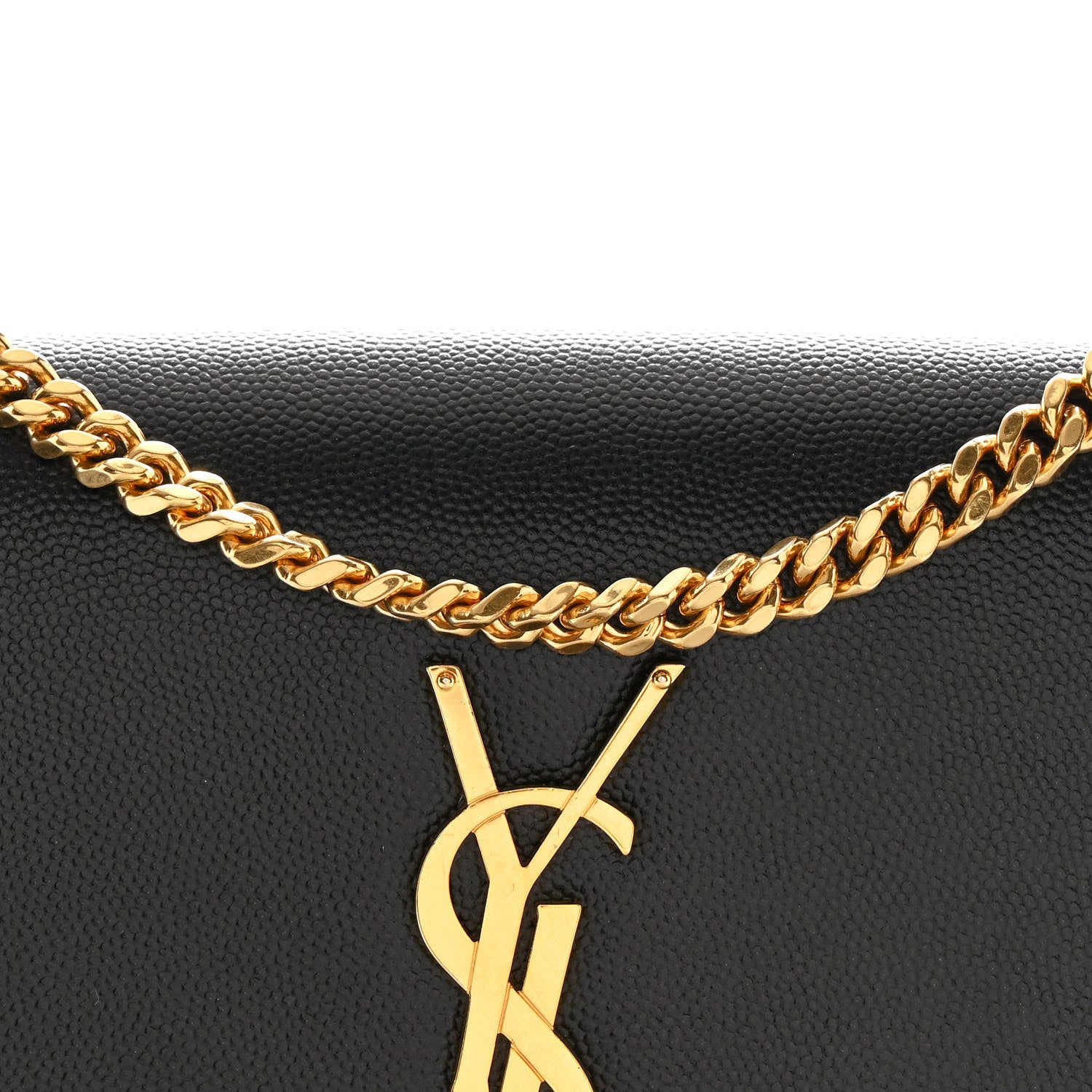 Saint Laurent Grain De Poudre Small Monogram Kate Satchel Black 8 of 10