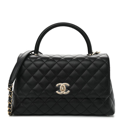 Chanel Caviar Quilted Small Coco Handle Flap Black 1 of 11