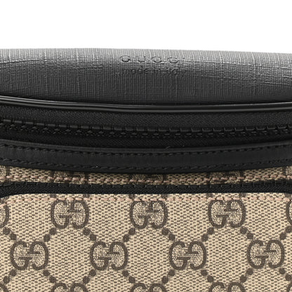 Gucci GG Supreme Monogram Belt Bag Black 8 of 10