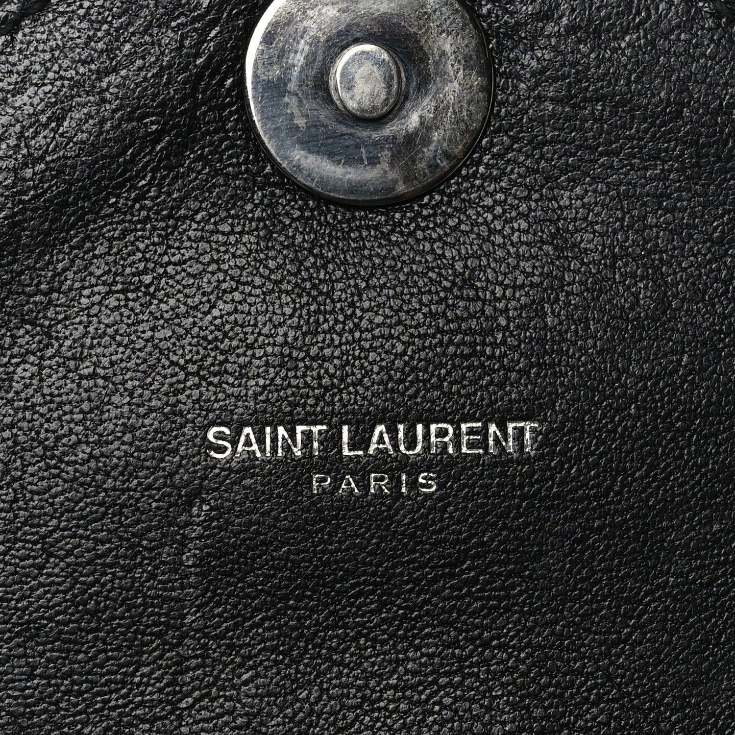 Saint Laurent Sheepskin Matelasse Chevron Monogram Monochrome Medium College Bag Black 6 of 9
