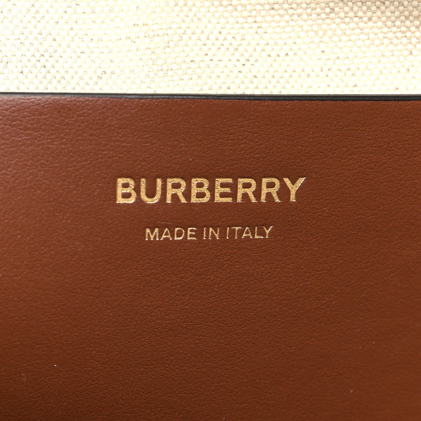 Canvas Smooth Calfskin Medium Two Tone Freya Tote Brown