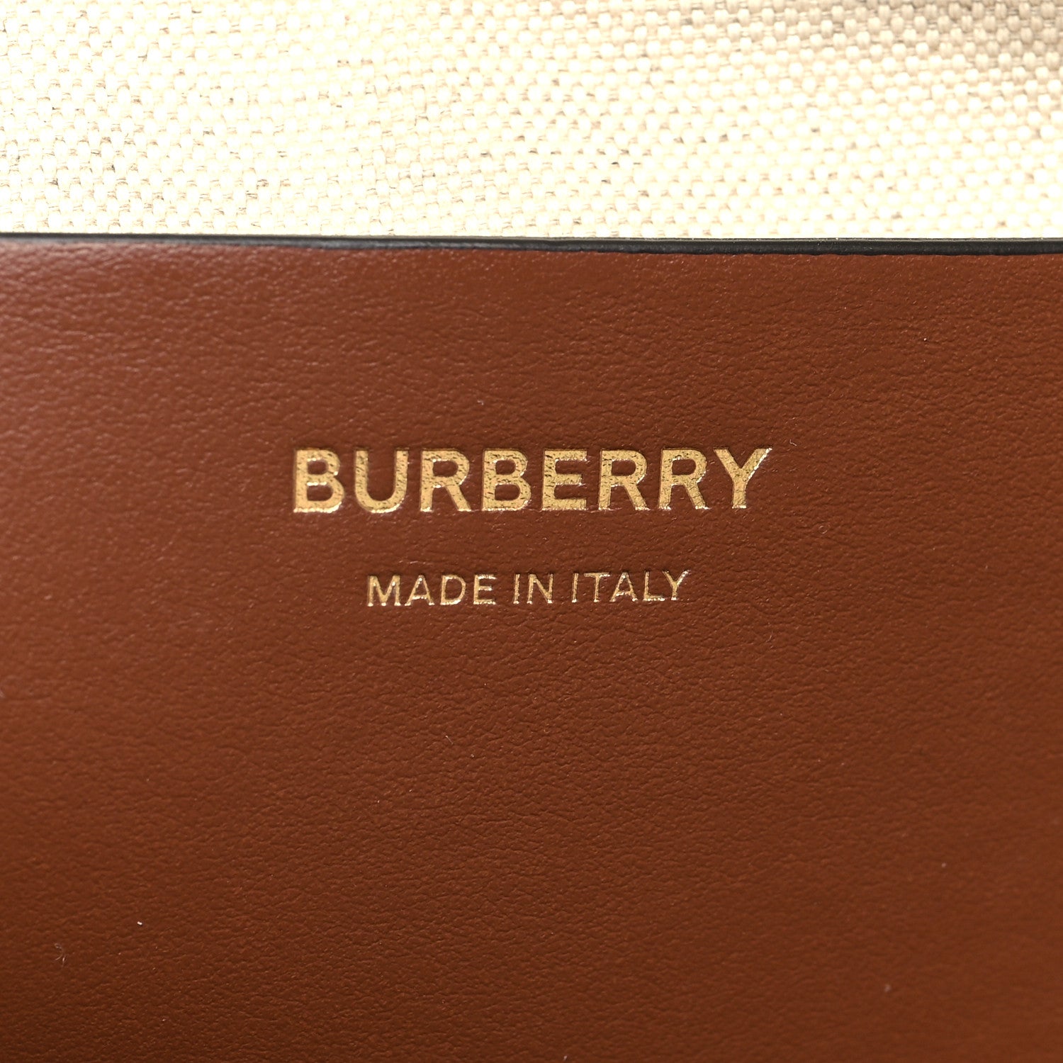 Burberry Canvas Smooth Calfskin Medium Two Tone Freya Tote Brown 6 of 15
