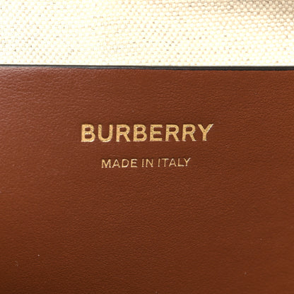 Burberry Canvas Smooth Calfskin Medium Two Tone Freya Tote Brown 6 of 15