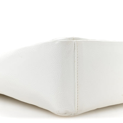 Chanel Caviar Quilted Petit Shopping Tote PST White 9 of 10