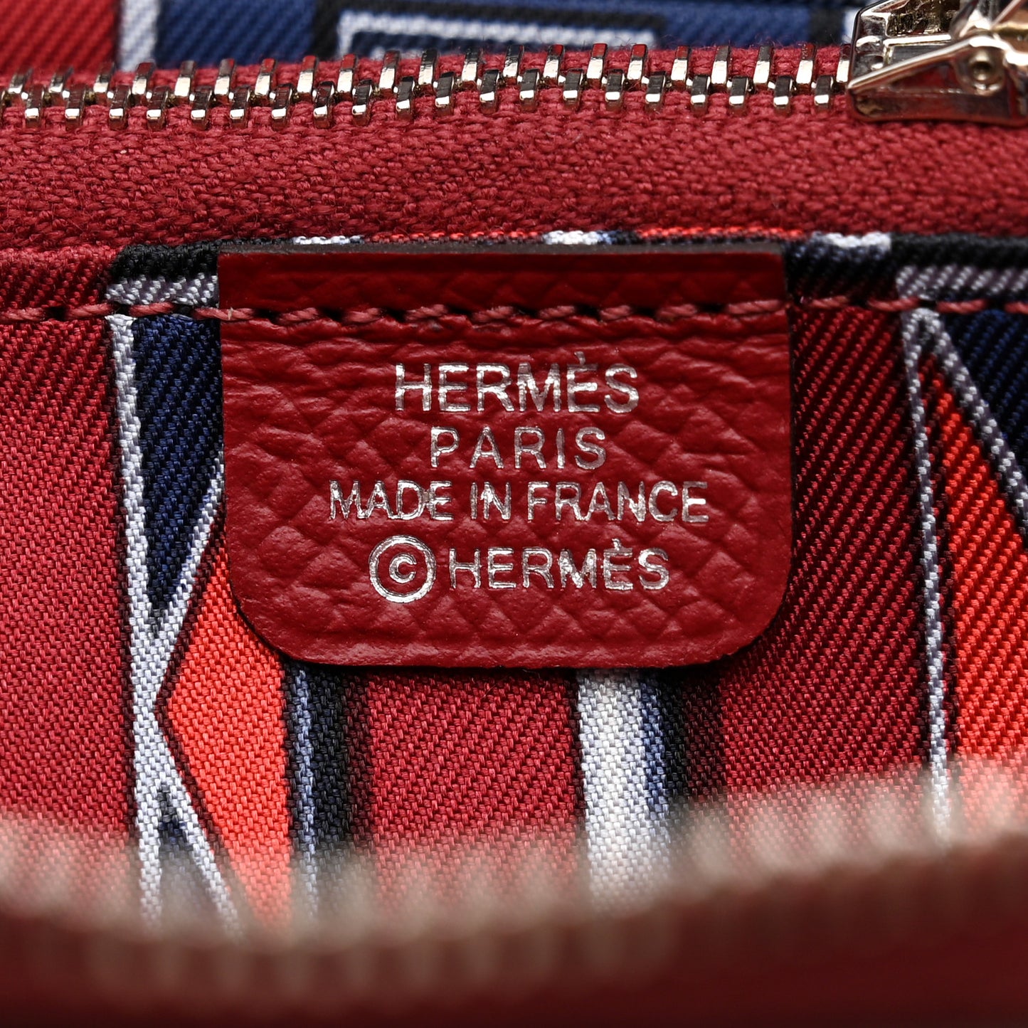 Epsom Silk'in Compact Wallet Rouge Sellier